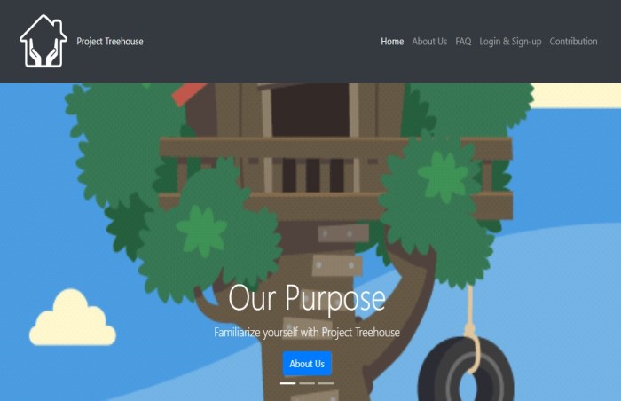 Image of Project Treehouse web application.